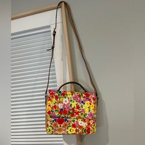 FV floral shoulder bag